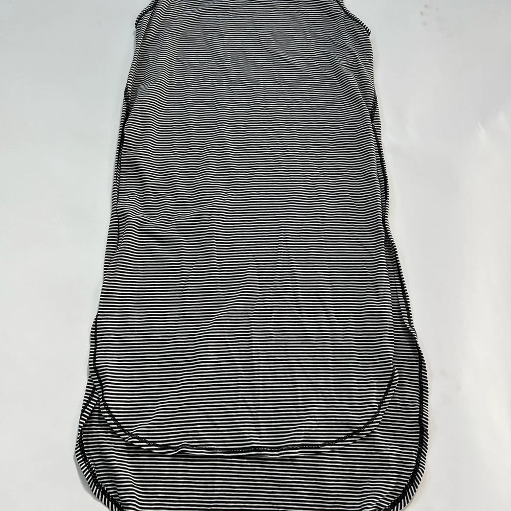 Lululemon Breeze By Tunic Mini Pop Stripe Black White Size 6